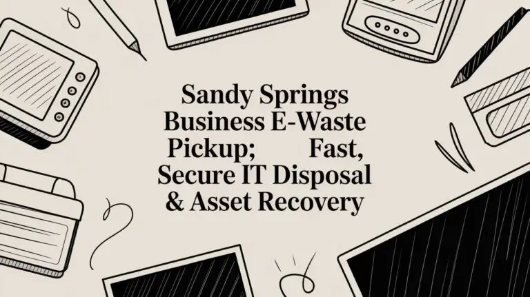 Sandy Springs business e-waste pickup: Fast, secure IT disposal & asset recovery