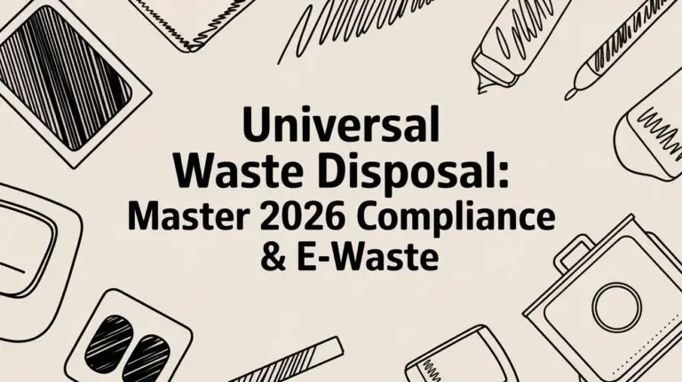 Your 2026 Guide to Universal Waste Disposal and Business Compliance